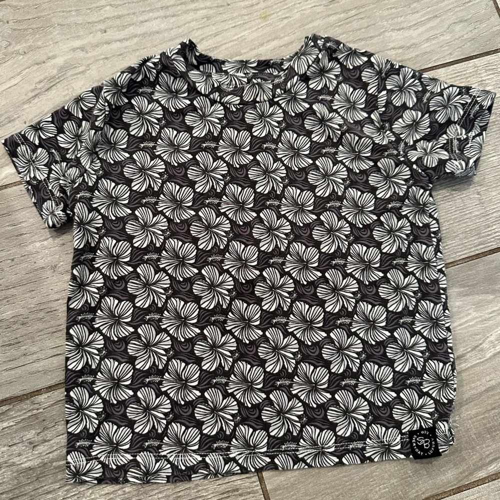 Tropical Floral Toddler Bamboo Shirt - Picture 1 of 2
